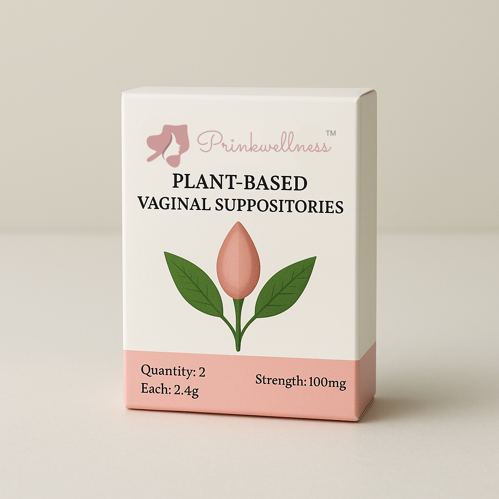PrinkWellness Plant-Based Vaginal Suppositories