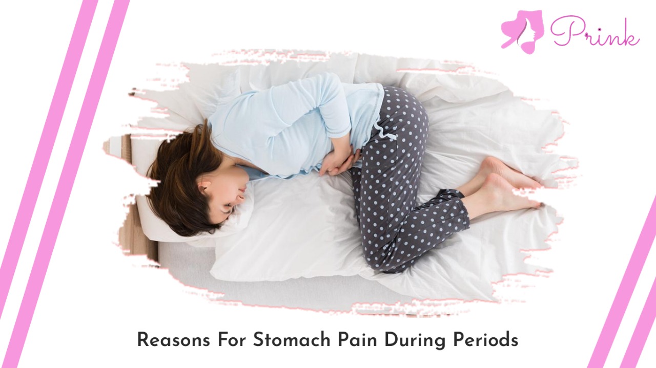 What causes stomach pain during periods?